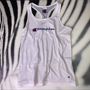 Champion | White Reversible Mesh Tank